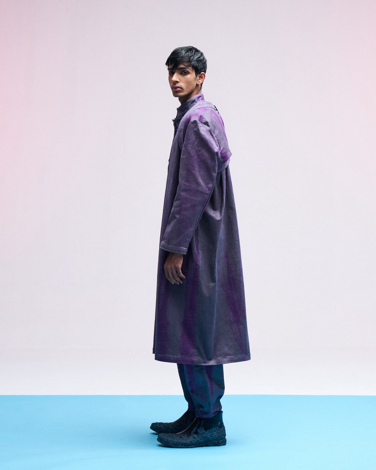 VULGAR GRUNGE DENIM TRENCH