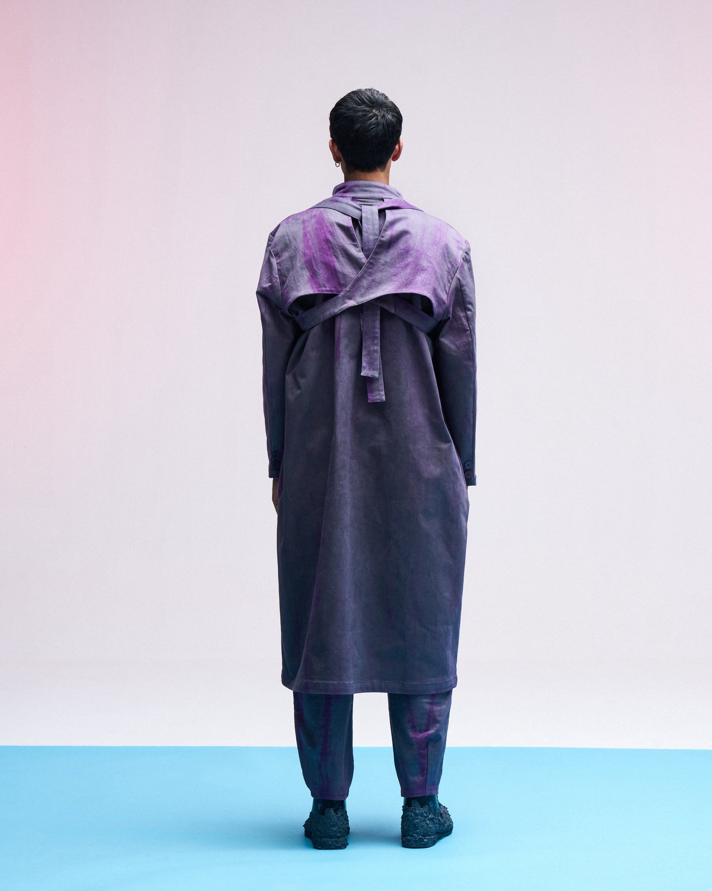 VULGAR GRUNGE DENIM TRENCH