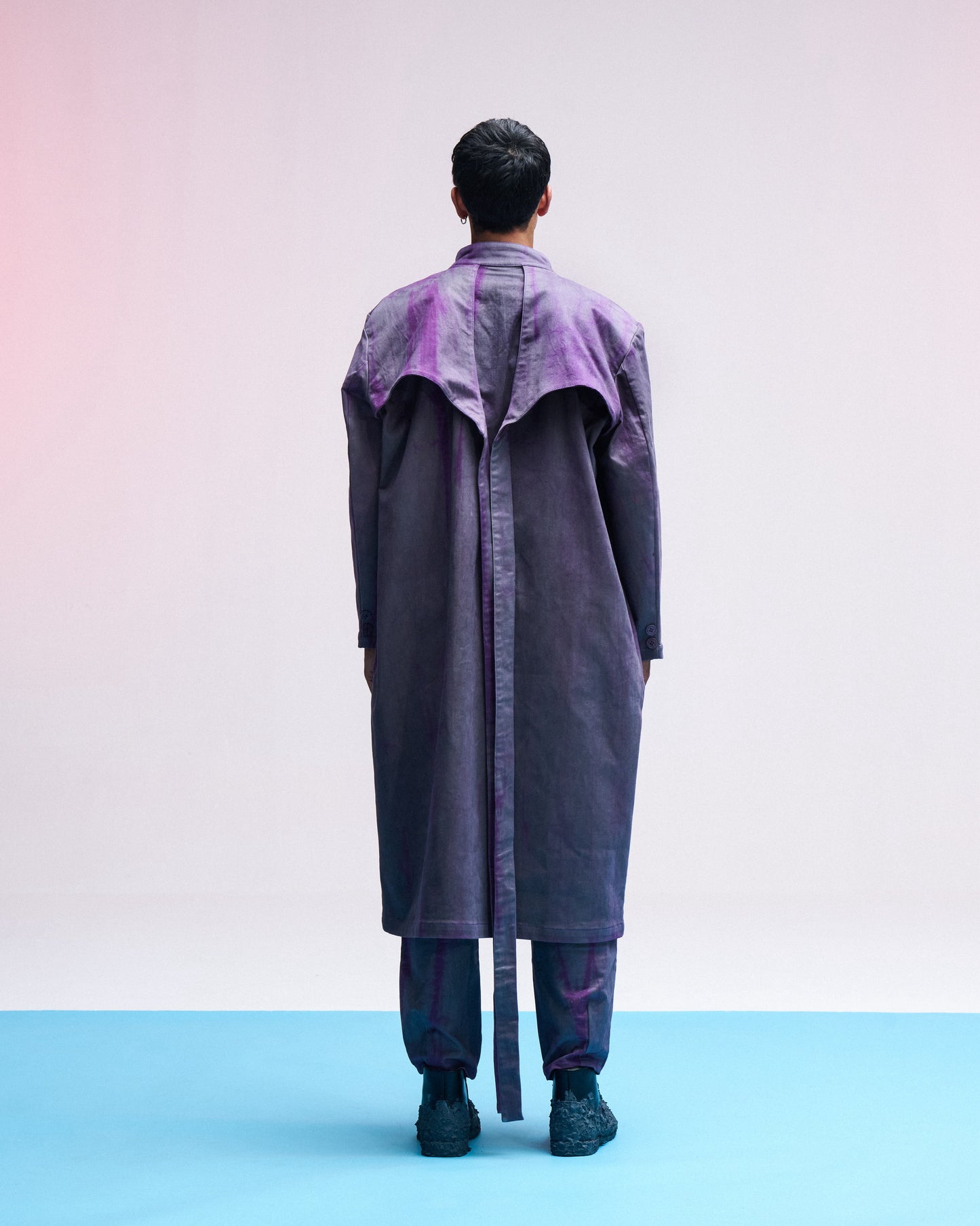 VULGAR GRUNGE DENIM TRENCH