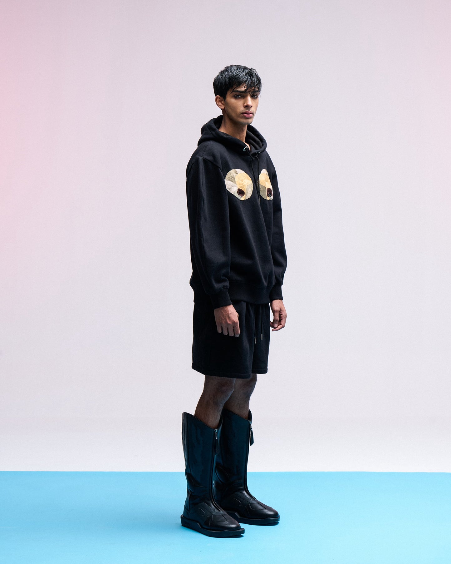 EMBROIDERED TITS HOODIE