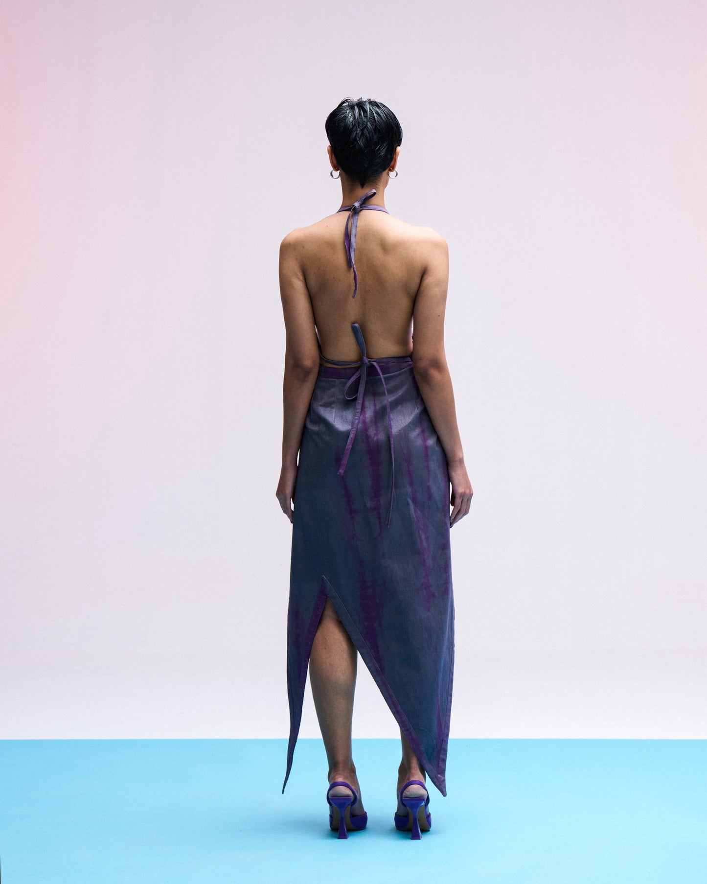 GRUNGE DENIM WRAP DRESS