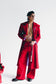 SIGNATURE RED WOOL TROUSERS