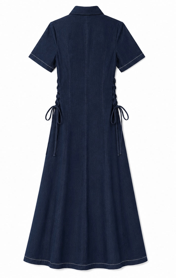 VULGAR 9 TO 5 DRESS [DENIM BLUE]