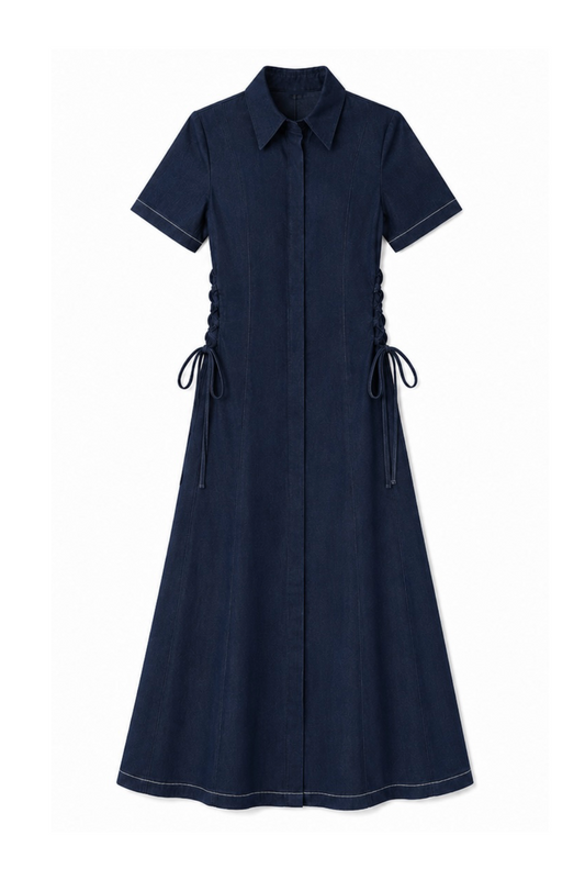 VULGAR 9 TO 5 DRESS [DENIM BLUE]