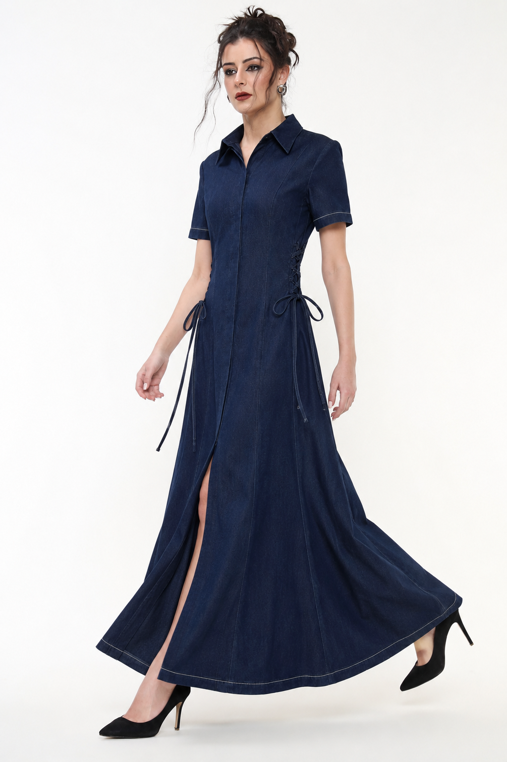 VULGAR 9 TO 5 DRESS [DENIM BLUE]