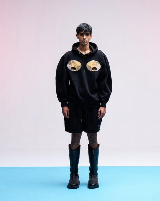 EMBROIDERED TITS HOODIE