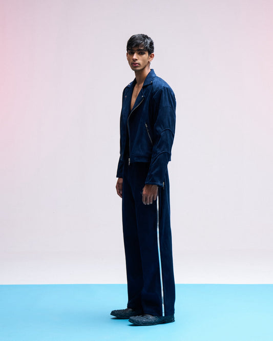 VULGAR SUEDE BIKER JACKET