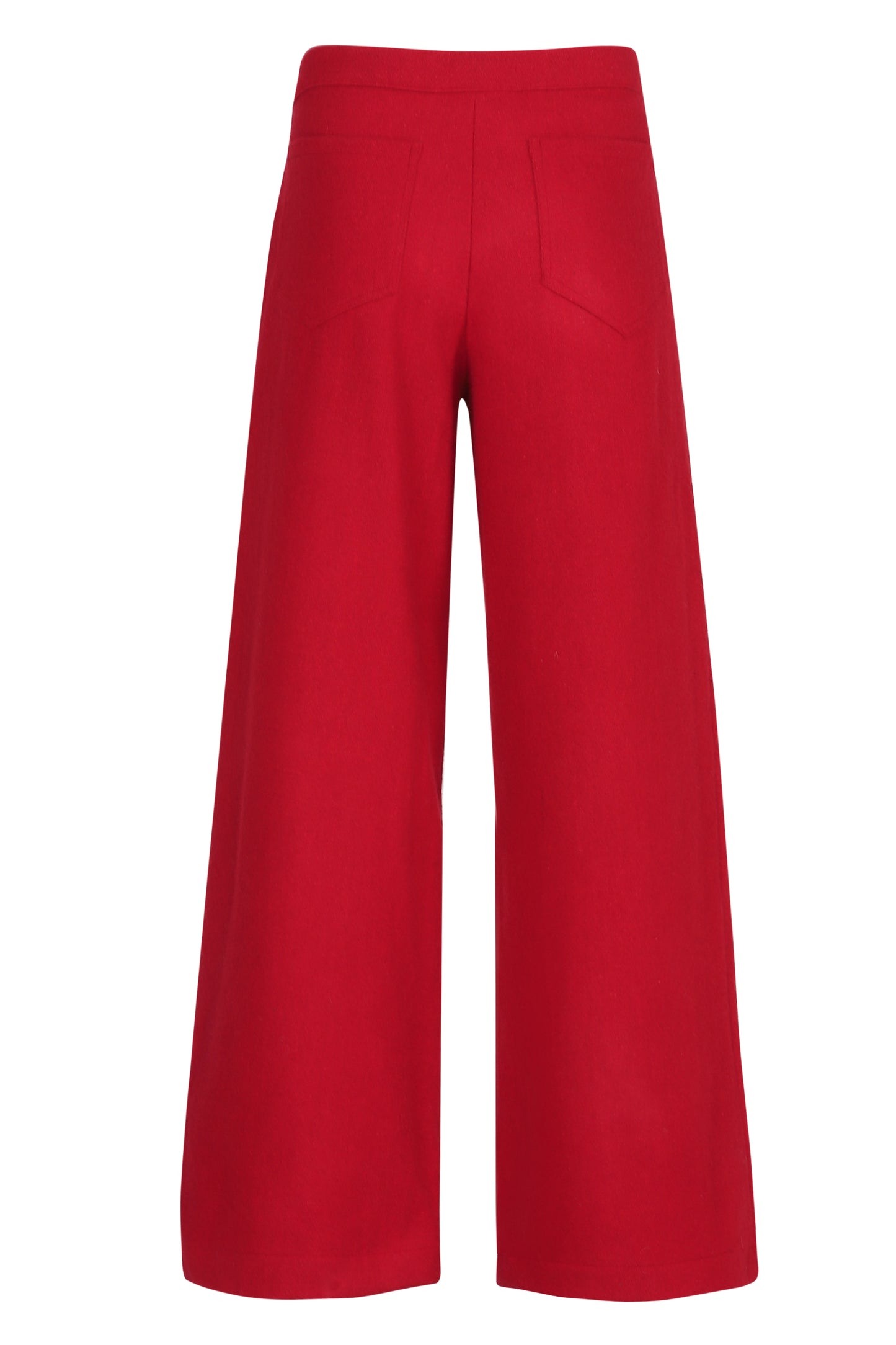 SIGNATURE RED WOOL TROUSERS